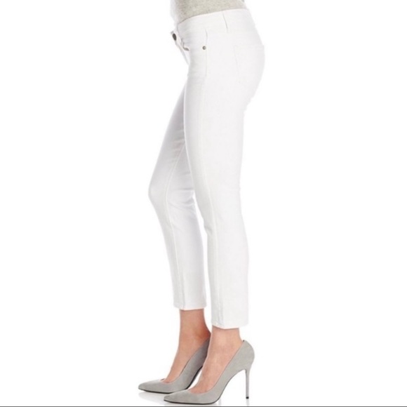 PAIGE Denim - Paige Denim Kylie Crop White Jeans Ankle length skinny stretch womens size 27